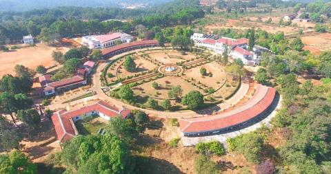 Aerial view of Netarhat Residential School Netarhat, Jharkhand, India